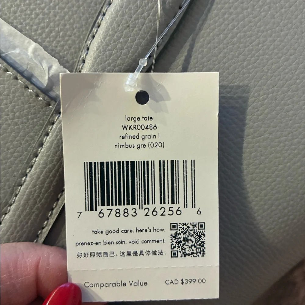 Kate Spade Elegant Gray Tote - Picture 3 of 3